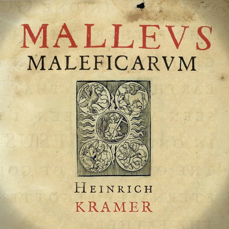 “Malleus Maleficarum” (em português, “Martelo das Feiticeiras”), escrito por Heinrich Kramer (Institoris) e publicado em 1486/1487.